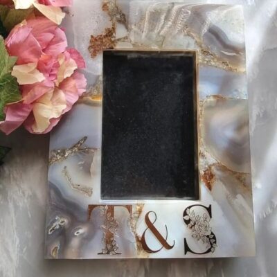 Personalised Agate Photo Frame My Artsy Decor Online Store1
