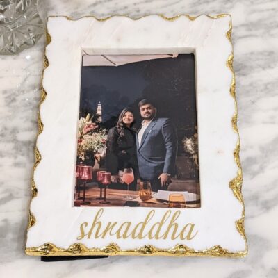 Personalised Marble Photo Frame My Artsy Decor Online Store1