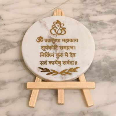 Traditional Gift Marble Slice with Mantra My Artsy Decor Online Store1