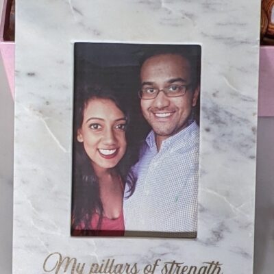 Marble Photo Frame Personalised with Wish/Message