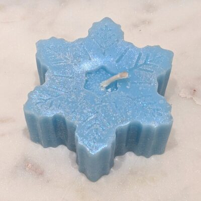 Snowflake Candle, Set of 2
