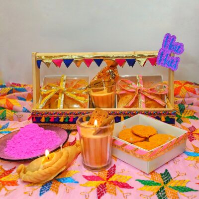 Colourful Holi Candle Gift Set