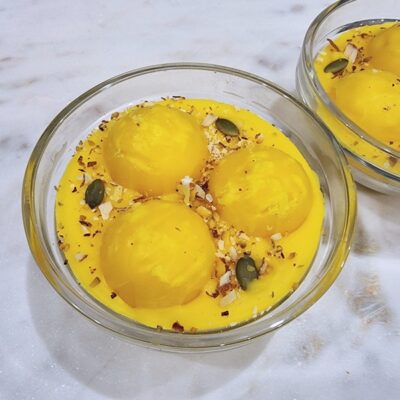Rasmalai Candle in a Glass Katori