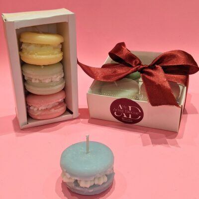 Macaron Candles, Set of 4