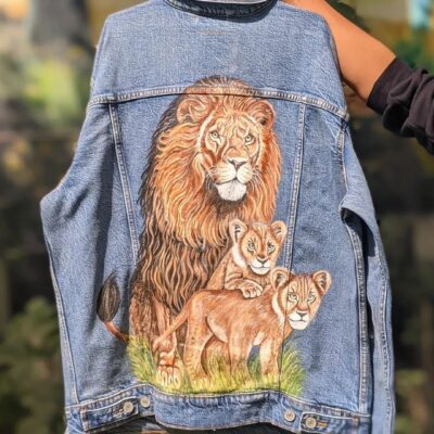 3 Handpainted Denim Jackets for Family