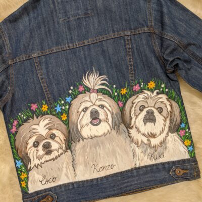 Handpainted Pet Puppy Jacket