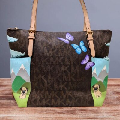 Handpainted Graphic Design on Michael Kors