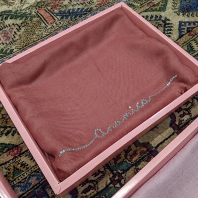 Personalised Scarf/ Stole with Swarovski/ Non-Swarovski