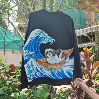 Handpainted Hoodie: Love for My Pet